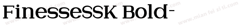 FinesseSSK Bold字体转换